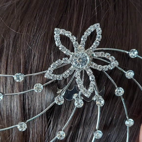 Hair Accessory with Rhinestones - Picture 2 of 4